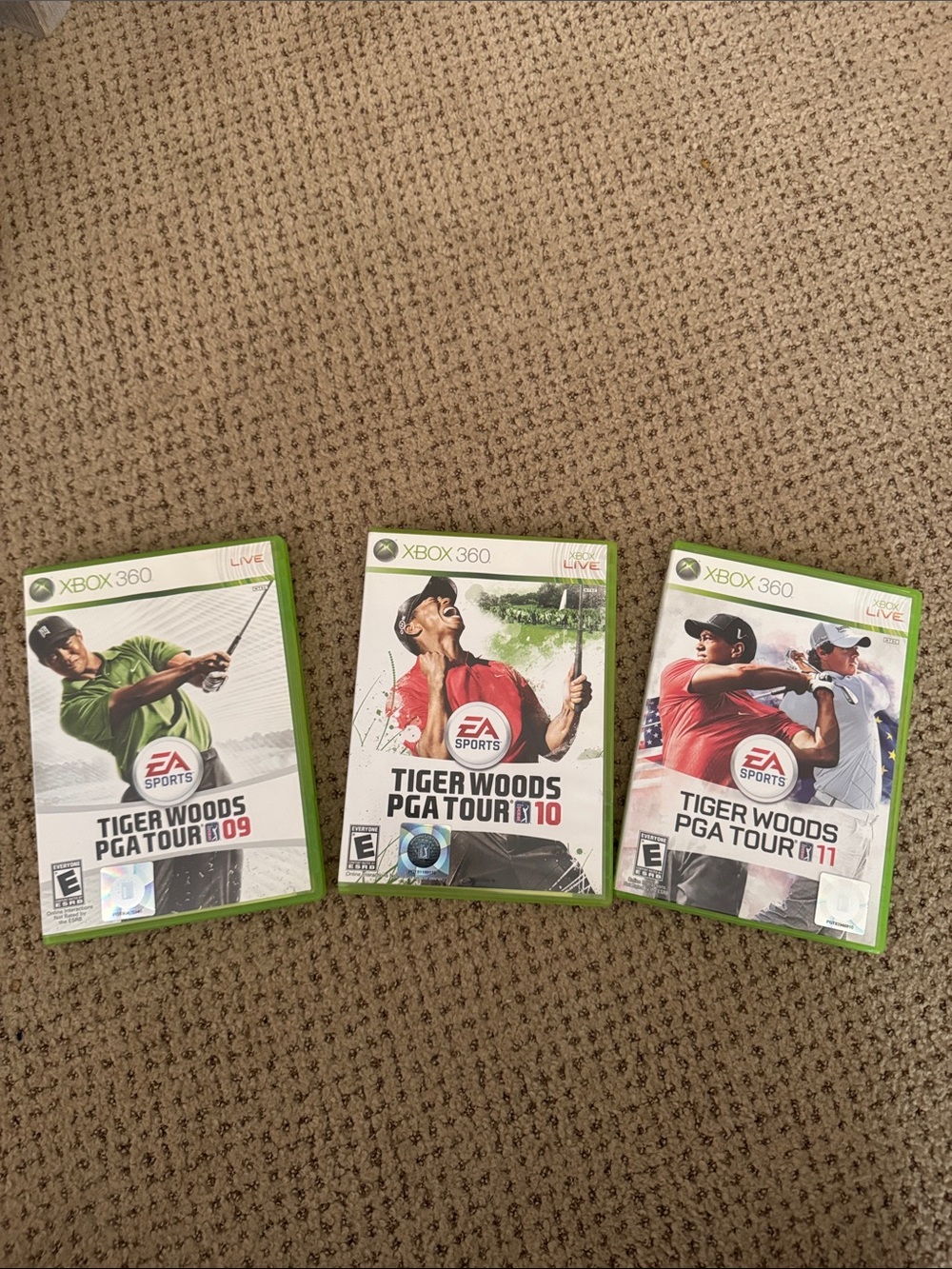 Microsoft Xbox 360 Tiger Woods PGA Tour Games - Green/White/Red